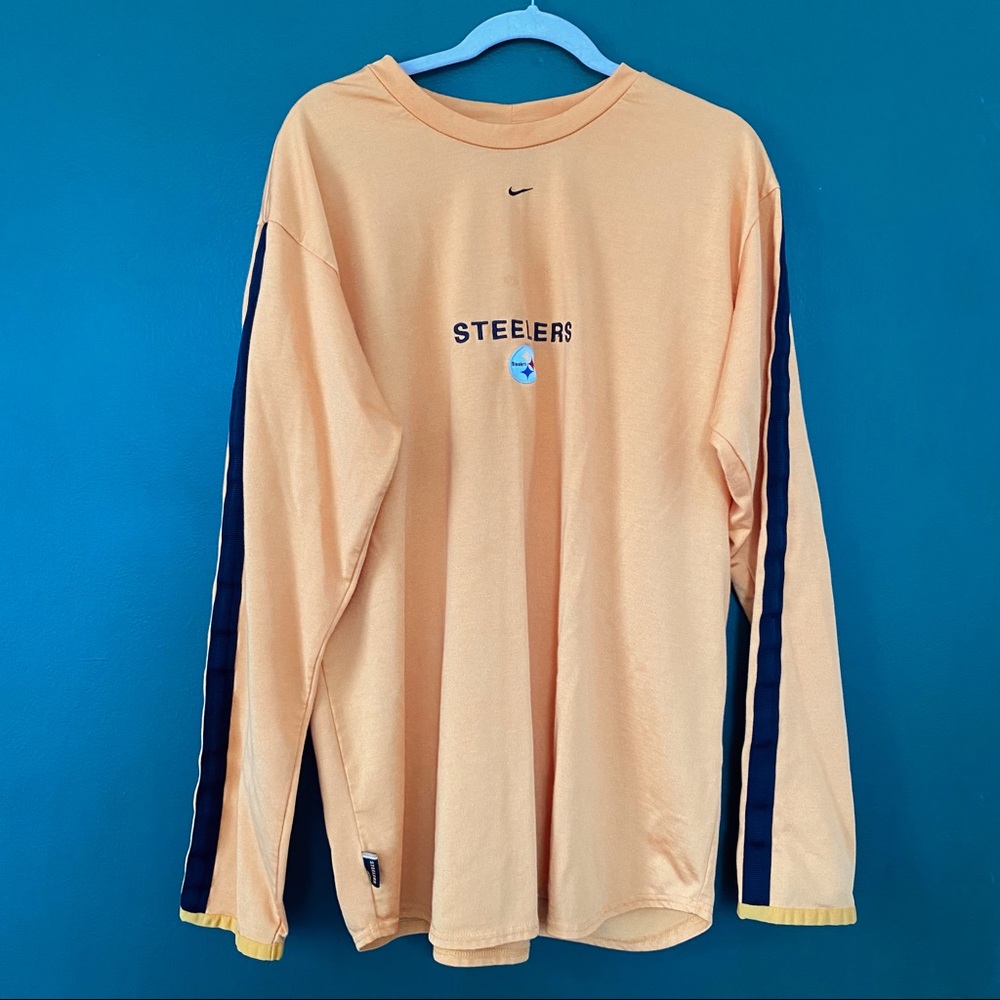 Nike NFL Pro Line Yellow Steelers Long Sleeve Shirt